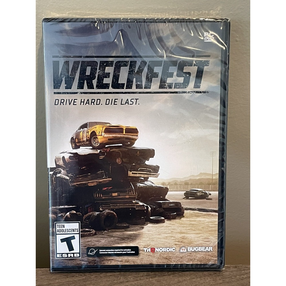 BRAND NEW Sealed WRECKFEST PC DVD-ROM GAME! Drive Hard Die Last. 2019 THQ Nordic